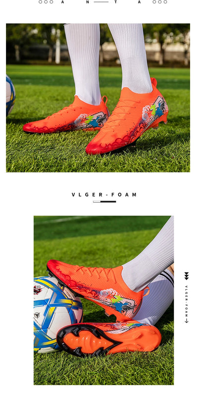New Men Soccer Shoes Grass Ultralight Sport Comfortable Adult Non-Slip Football Boots Outdoor Cleats Sport Futsal Training Match
