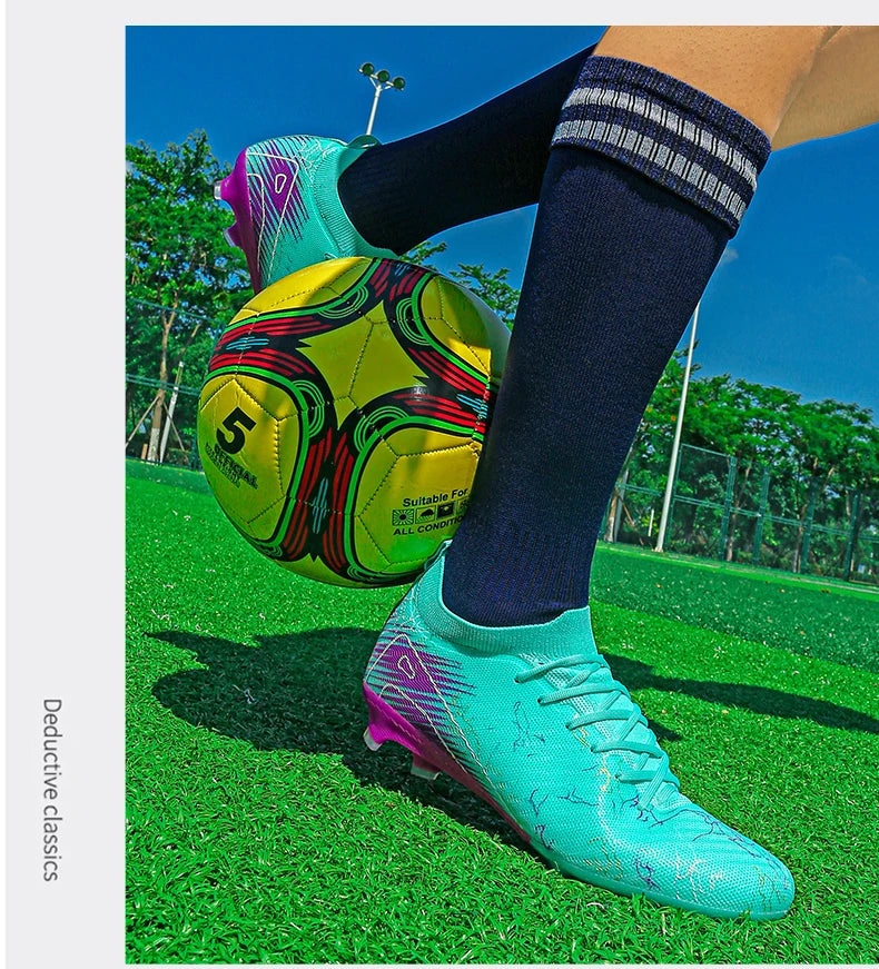New Men's Football Boots Wholesale Cleats Non-Slip Sneakers Training Soccer Shoes Top Quality FG Drop Shipping Unisex Adult