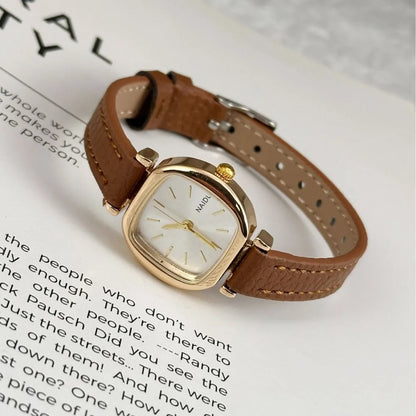 Hot Sale Women Watch Simple Small Dial Quartz Watches Luxury Ladies Gift Wristwatch Fashion Student Leather Strap Clock Relógio