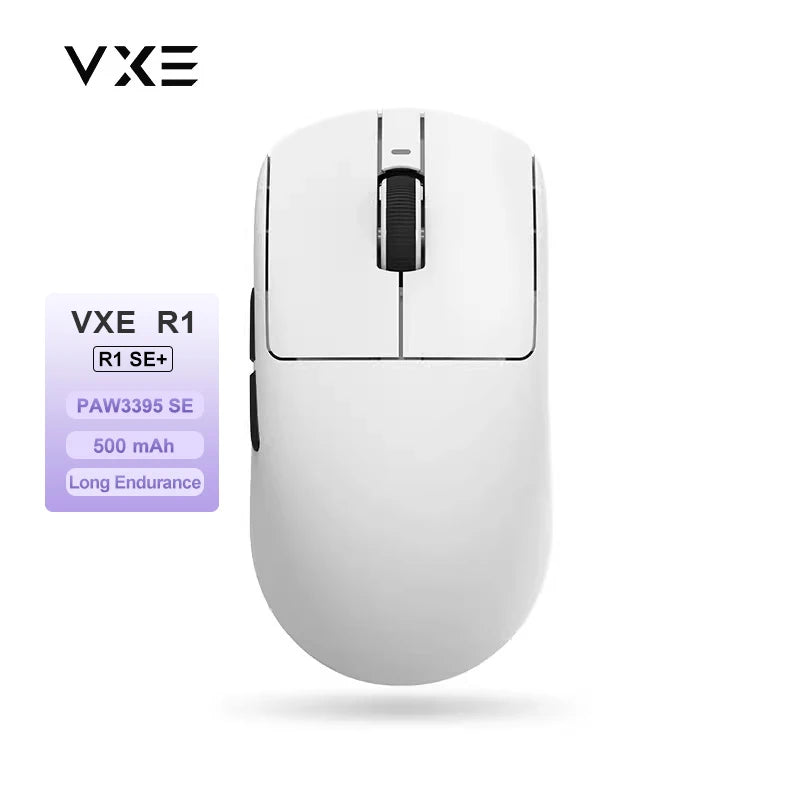 Rato Gaming Sem Fios ATK VXE Dragonfly R1 Pro MAX PAW3395 R1 SE Plus Personalizado para Esports e FPS, Recarregável e Leve