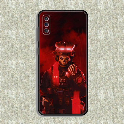 COD Call Of Duty Ghosts Phone Case For Samsung S23,23,22,30,21,10,9,Note20 Ultra,Lite,Ultra,5G,Plus,FE,Black Soft Case
