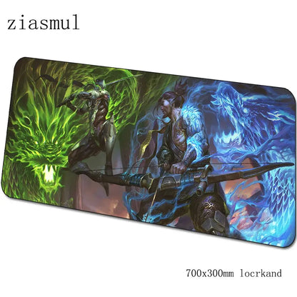 Tappetino mouse Overwatch cartoon per computer 700x300x3mm, tappetino gaming grande Indie Pop per mouse e tastiera, giochi PC gamer da scrivania