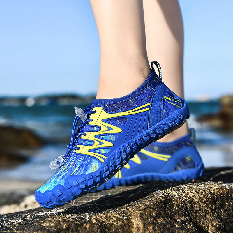 Buty do pływania dla dzieci, szybkoschnące buty plażowe, buty wodne dla chłopców i dziewczynek, buty sportowe do chodzenia boso, trampki do brodzenia, sandały dla dzieci do nurkowania, wędkowania i surfowania