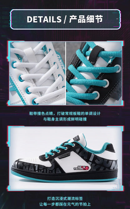 Buty Moeyu Hatsune Miku dla kobiet i mężczyzn – Vocaloid, cosplay, anime – męskie trampki, tenisówki, sznurowane, sportowe, do biegania, obuwie codzienne