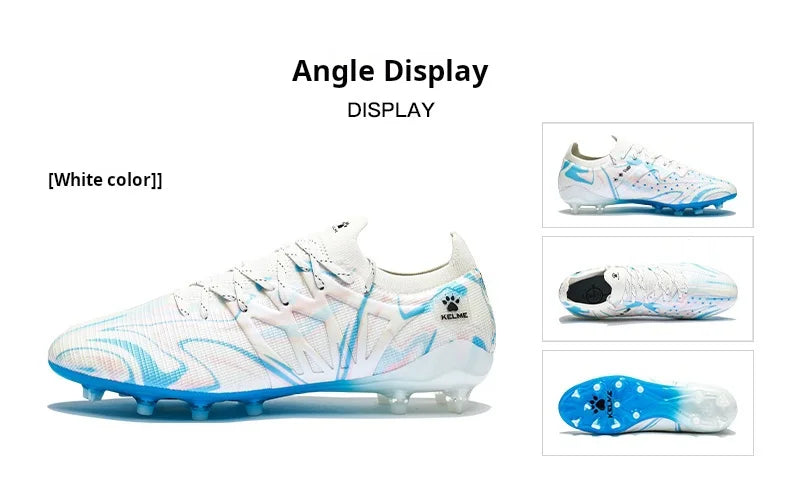 Kelme Football Shoes Men's Ag/fg Mixed Nail Adult Professional Artificial Grass Competition Shoes Daily Training Soccer Shoes