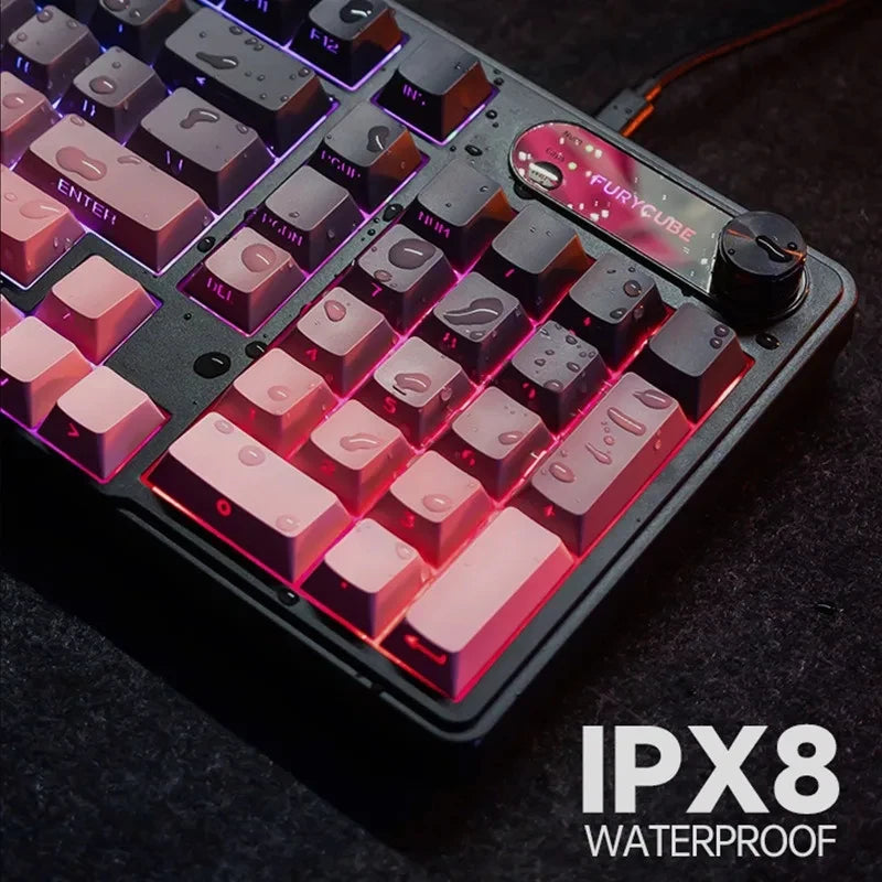 Wired Silent Keyboard Gaming Keyboard Magnetic Mechanical Wired for Pro Gaming Rapid Trigg 8000Hz 128K Rate