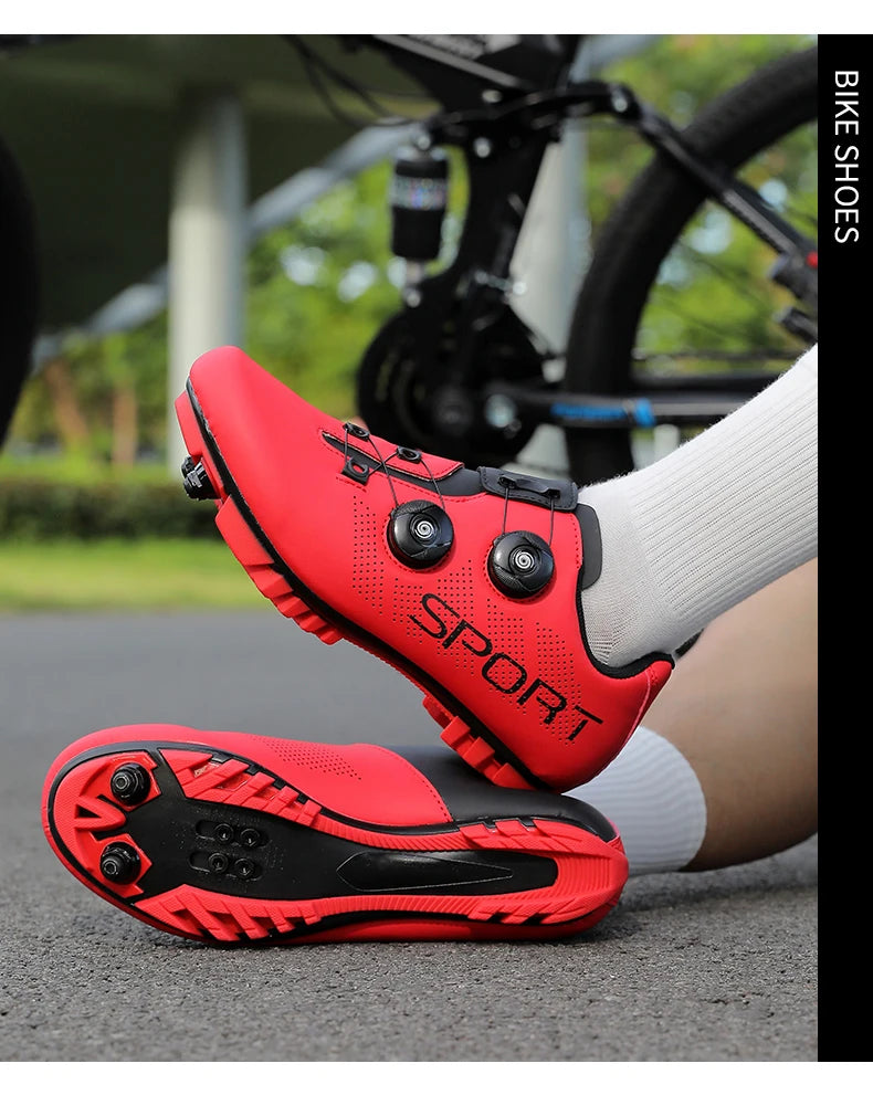 Cycling Sneakers Breathable MTB Shoes Men Women Trail Mountain Bicycle Riding Shoes Sport Road Bike Shoes Spd Pedal Cycle Shoes