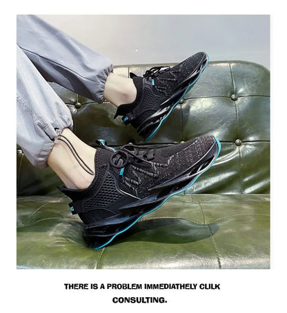 Men's Comfortable Running Shoes Breathable Sporty Casual Versatile Heightening Dad Shoes Autumn New Arrival Low Cut Sneakers
