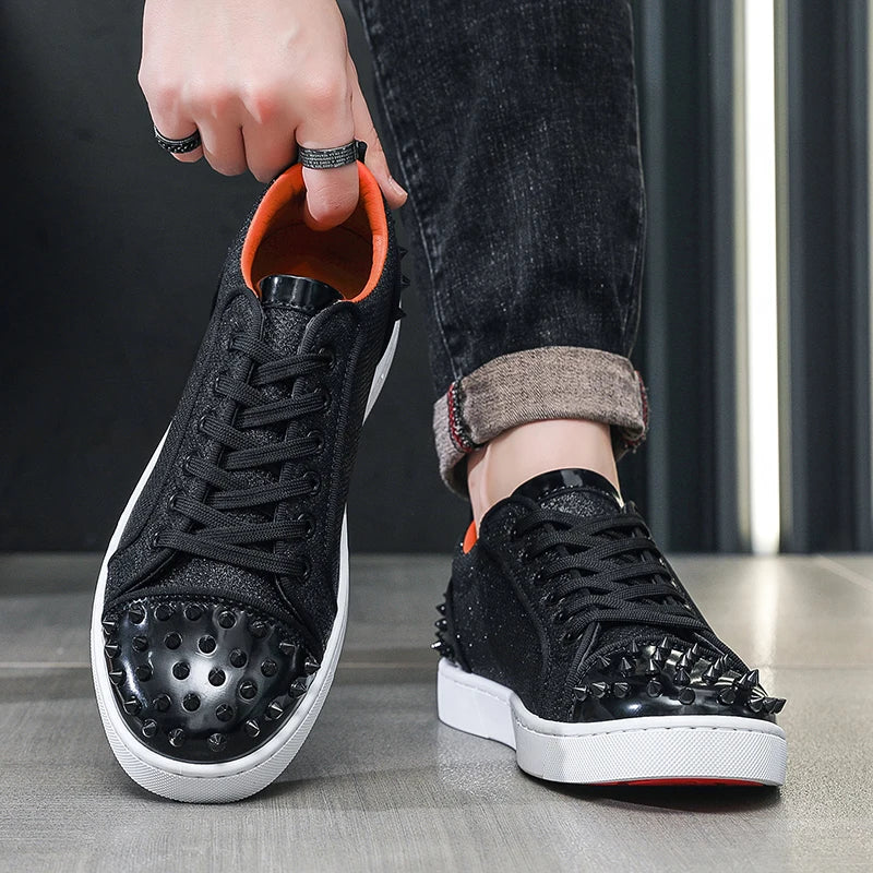 Hot-Selling Skateboard Shoes for Men Leisure Walk Sneakers Versatile Men Vulcanized Shoes Outdoor Tenis Masculino Punk Trainers