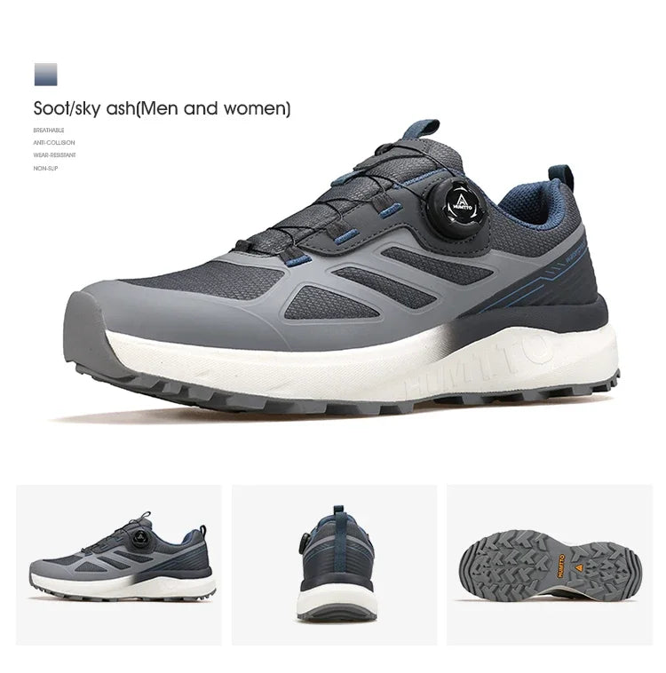 HUMTTO Breathable Trail Running Shoes for Men Black Men's Sports Shoes Cushioning Sneakers Man Luxury Designer Casual Trainers