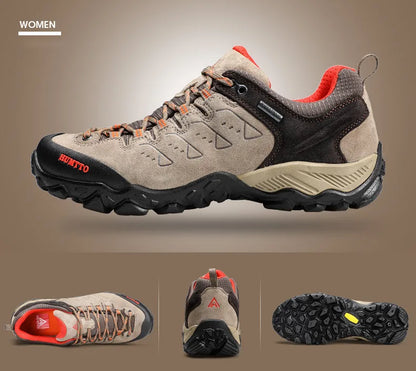 HUMTTO Trekking Shoes for Women Winter Hiking Shoes Womens Waterproof New Luxury Designer Climbing Leather Casual Woman Sneakers