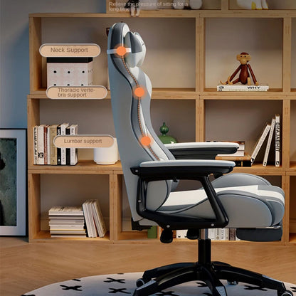 2024 New Modern Computer Office Chair Home Comfortable Dormitory Study Anchor Gaming Swivel Backrest Sofa Lifting Chair
