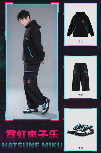 Buty Moeyu Hatsune Miku dla kobiet i mężczyzn – Vocaloid, cosplay, anime – męskie trampki, tenisówki, sznurowane, sportowe, do biegania, obuwie codzienne