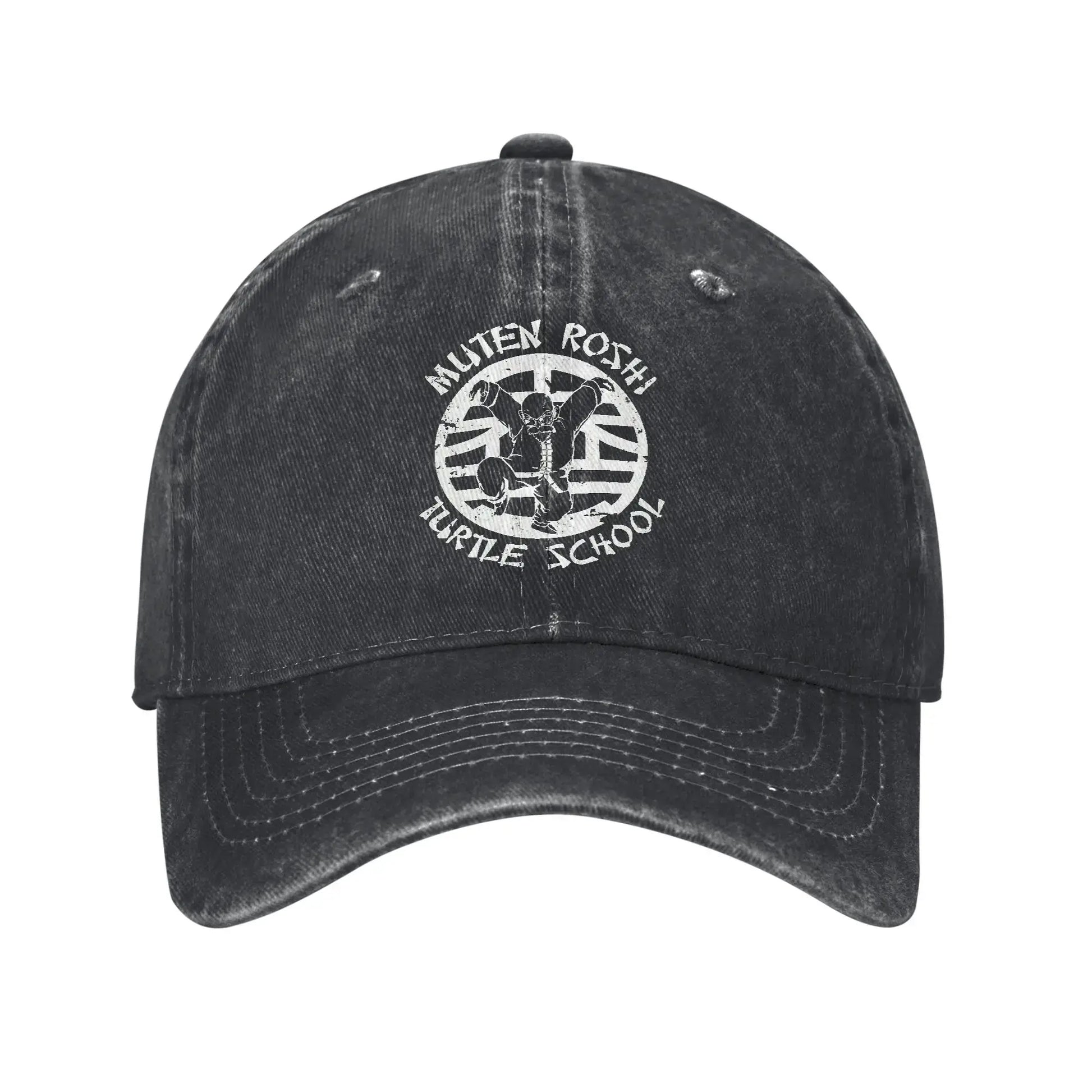 Produit gaming premium Fraquane, Dragon Ball Master Rosh TURTLE SCHOOL Unisex Baseball Cap Distressed Washed Caps Hat Fashion Outdoor Unstructured Soft Headwear