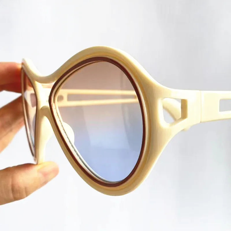 NEW Sunglasses Unisex Sun Glasses Anti-UV Spectacles Oversize Frame Eyeglasses Personality Ornamental Simplity Google