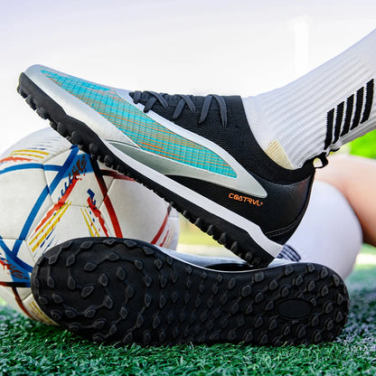 New Men Soccer Shoes Professional Society Turf Training Football Field Boots Non-Slip TF/FG Indoor Football Shoes 32-45
