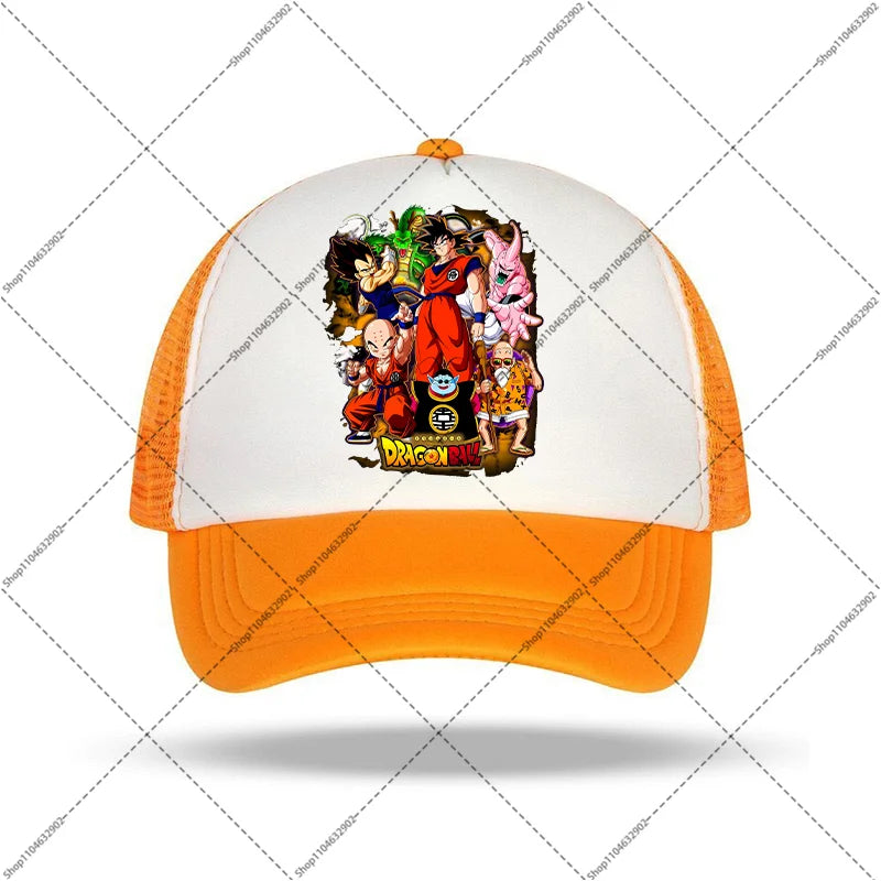 Dragon Ball-baseballkeps för kvinnor och män, solhattar, kepsar med tryck av seriefigurer och anime, bekväma unisex-bomullskepsar för vuxna, perfekta som sommargåvor och festpresenter