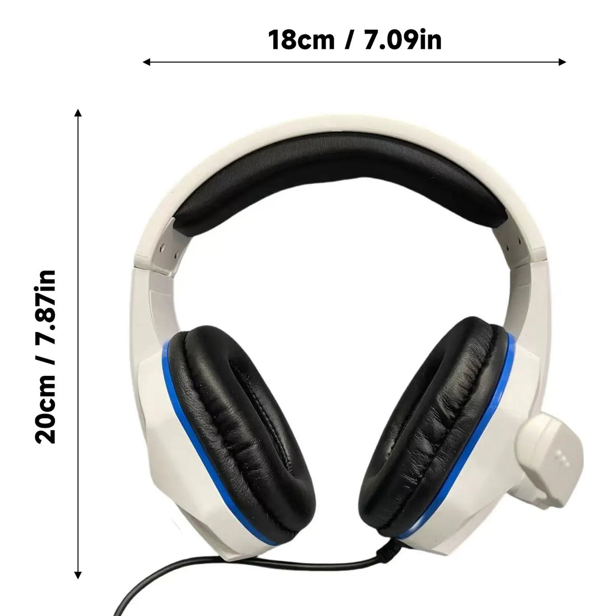 H4 Wired Gaming Headphones with Microphone, PS4 Computer Headset, Music Headphones with 3.5mm Jack, Online Course & Conference Audio Headphones