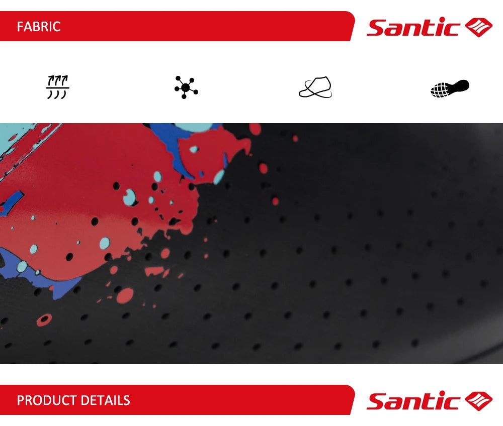 Santic Mens Cycling Shoes 2025 New Glass Fiber Nylon Sole Outdoor Pro Road Racing Shoes Auto-lock Road Riding Bicycle Sneakers