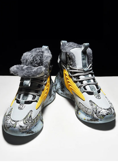 men boots 2025 New Winter Slippers Warm Men Shoes Waterproof Non-Slip Plush Sneakers Male tenis shoes Boots Men Sneakers Winter