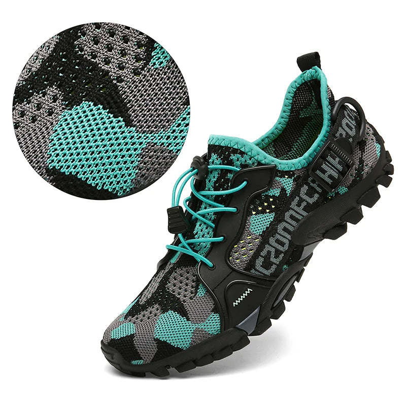 New Men's Outdoor Leisure Hiking Shoes Women's Beach Shoes Wading Shoes Couples Quick-Drying Rock Climbing Sneakers 36-47#