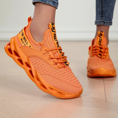 Hot Sale Pink Casual Sneakers Women Men Blade Shoes Big Size 46 Light Breathable Running Shoes Shoes Men Mesh Sports Sneakers
