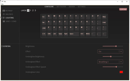 CSTC40 40 RGB 40% Hot Swappable Mechanical Keyboard PCB Programmed VIA VIAL software Macro Firmware RGB Switch Type C Planck