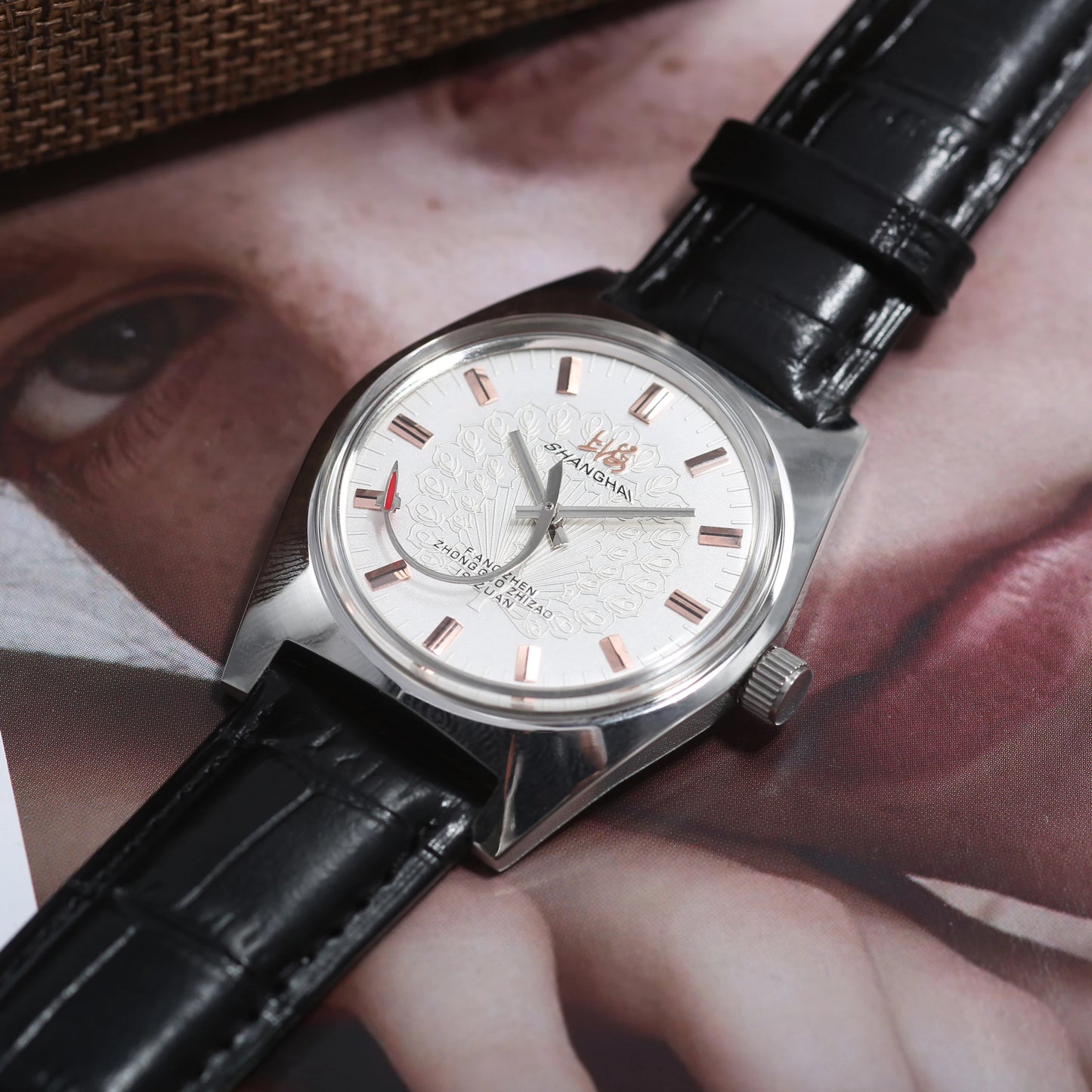 Shanghai 36MM Hand-Wind Mechanical Watch 7120 Waterproof china Watch for Men wholesale