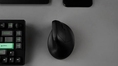 Rato Ergonómico Sem Fios Keychron M5 Ótico com Taxa de Polling 8K, 2.4GHz e Bluetooth, USB Type-C, Sensor 3950