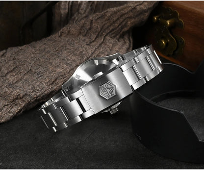 San Martin Men Pilot Watch 37mm Miyota 8215 Fashion Simple Style Military Automatic Mechanical Watches 100m Waterproof BGW-9