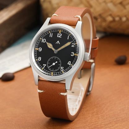 Militado V2 Version Military D12 Watch 36mm AR Sapphire Quartz Movement Watches Waterproof Sub-second Stainless Steel Wristwatch