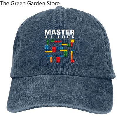 Building Blocks višebojna muška kapa s visokim obodom, Cool Master Builder, personalizirane kape s vizirom za zaštitu od gradnje