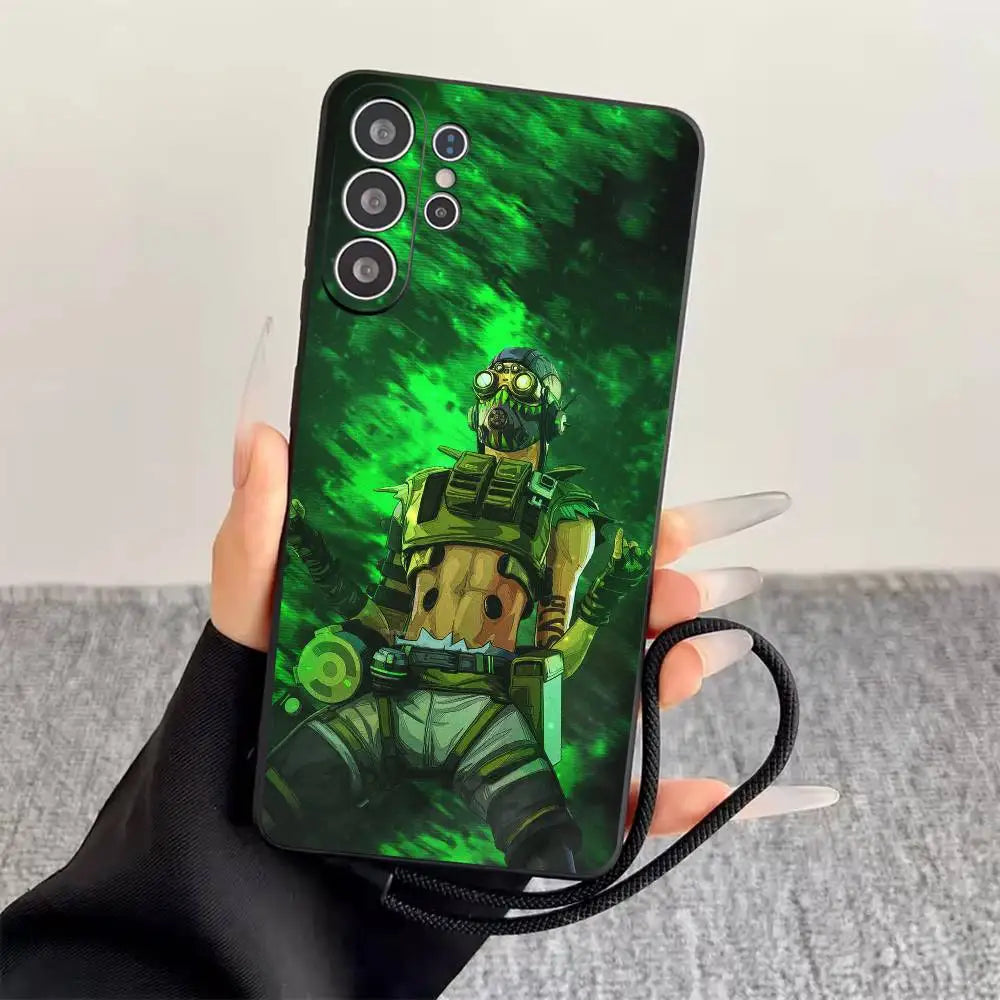 Apex Legends  Phone Case Black Silicone Soft For Samsung S25,S24,S21,S22,S23,S30,Ultra,S20,Plus,Fe,Lite