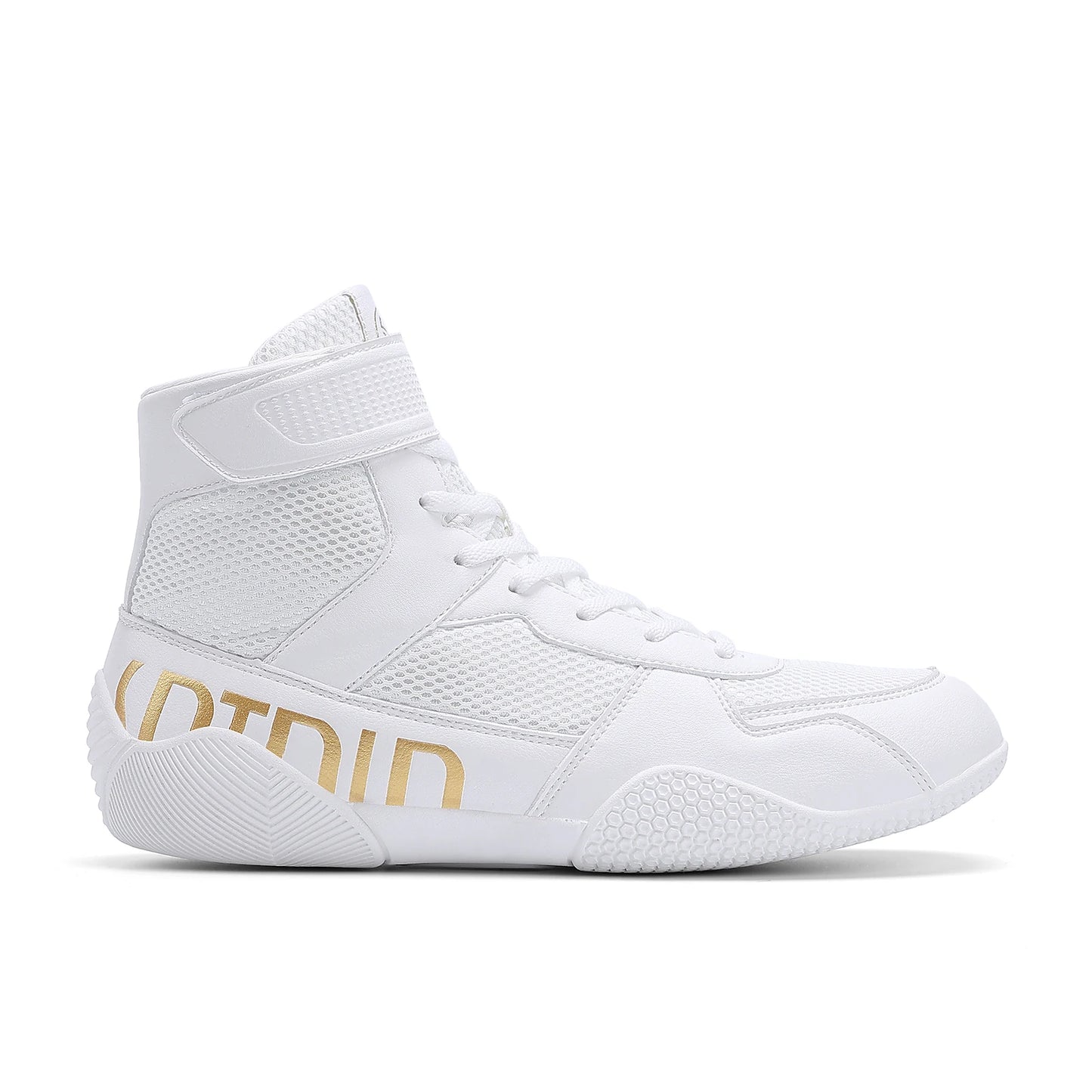New Men's Large Wrestling Shoes Mesh Breathable Boxing Shoes Anti slip Wear Resistant Sneaker Fashionable Casual High Sport Shoe