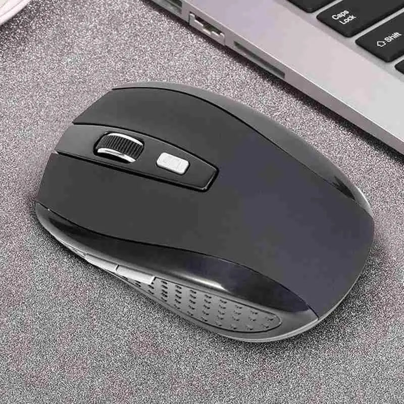 Rato Ótico Sem Fios 2.4GHz com Recetor USB para Gaming, 6 Botões, para Computador, PC e Portátil, Acessórios