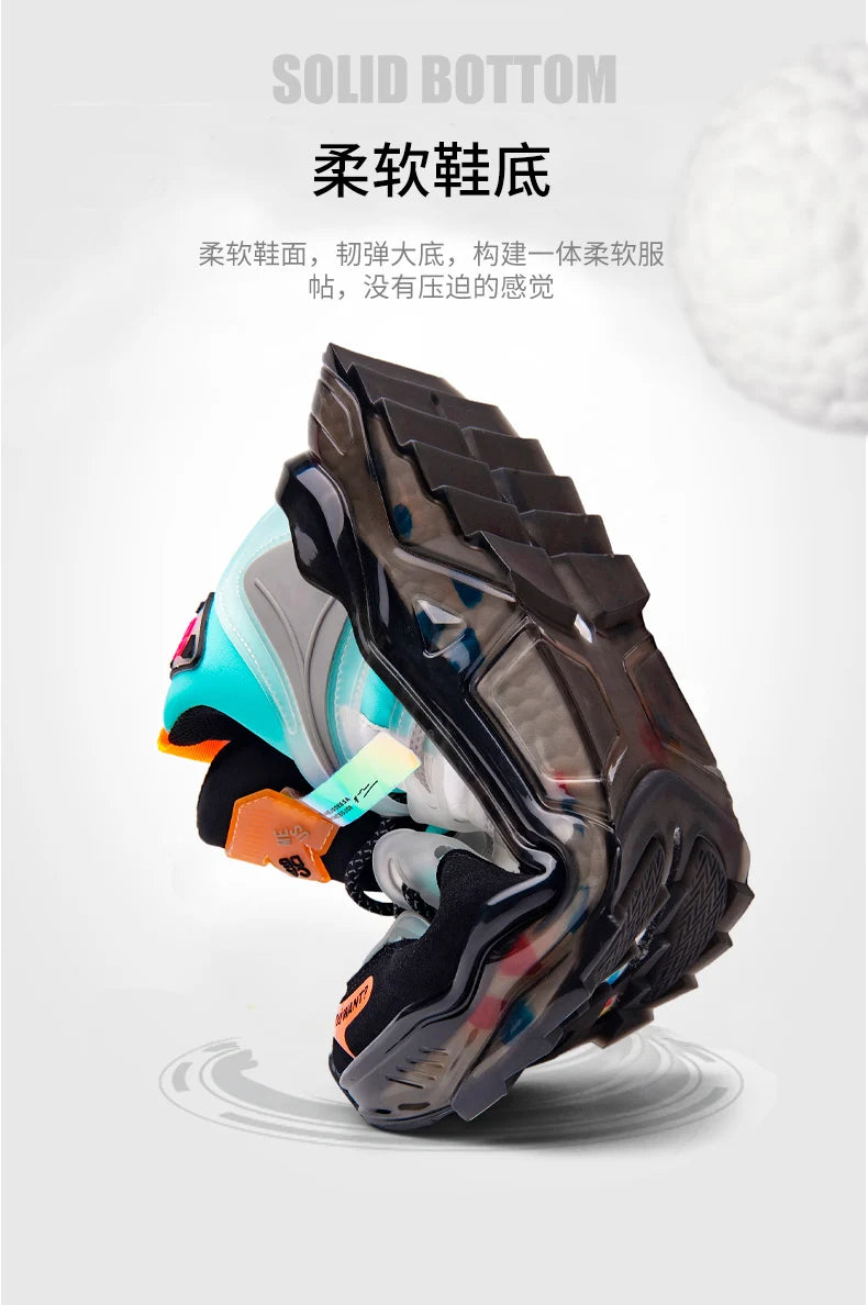 Luxury Men's Sneakers Casual Breathable Trainer Race Fashion Loafers Running Shoes for Male Tenis