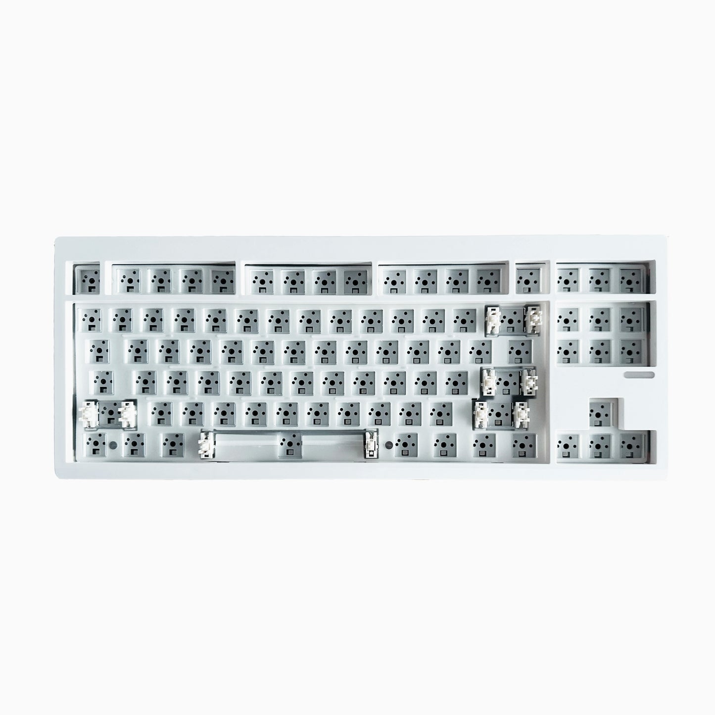 Kit de teclado mecânico ZUOYA GMK87L, estrutura Gasket, programável VIA/QMK, hot-swap, sem fios em três modos, RGB