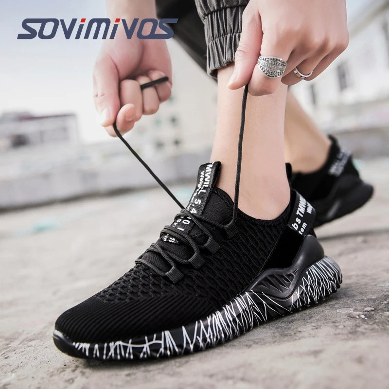 Mens Walking Shoes - Slip On Tennis Running Shoes Memory Foam Lightweight Work Sneakers for Indoor Outdoor Gym
