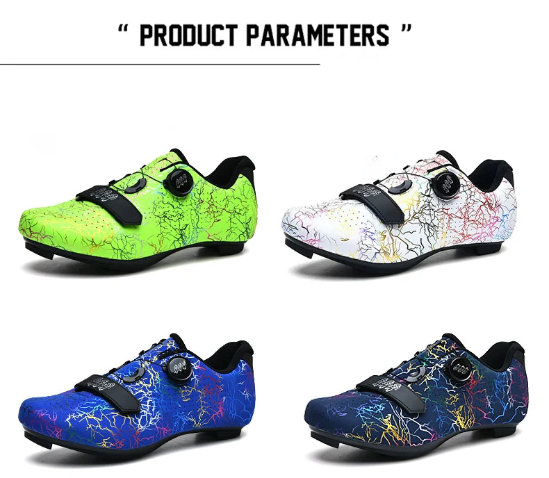 New Cycling Shoes Men Self-Locking Road Cycling Shoes Outdoor Mountain Cycling Sports Shoes Women Indoor Spinning Cycling Shoes
