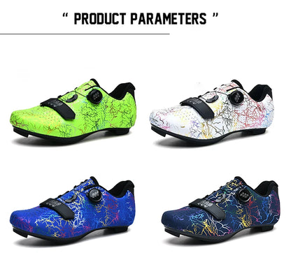 New Cycling Shoes Men Self-Locking Road Cycling Shoes Outdoor Mountain Cycling Sports Shoes Women Indoor Spinning Cycling Shoes