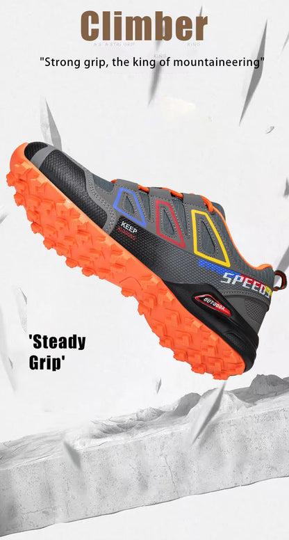 Men's Hiking Shoes Outdoor Sports Shoes Lace-up Hiking Shoes Women's Hiking Sports Shoes Non-slip Hunting Tactical Sports Shoes