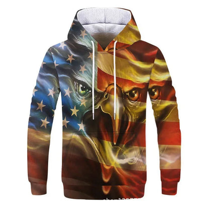 New Fashion Animal 3D Printed Hoodie Men and Women Personalized Design Sweatshirt Snow Double Wolf Harajuku Oversized Hoodie