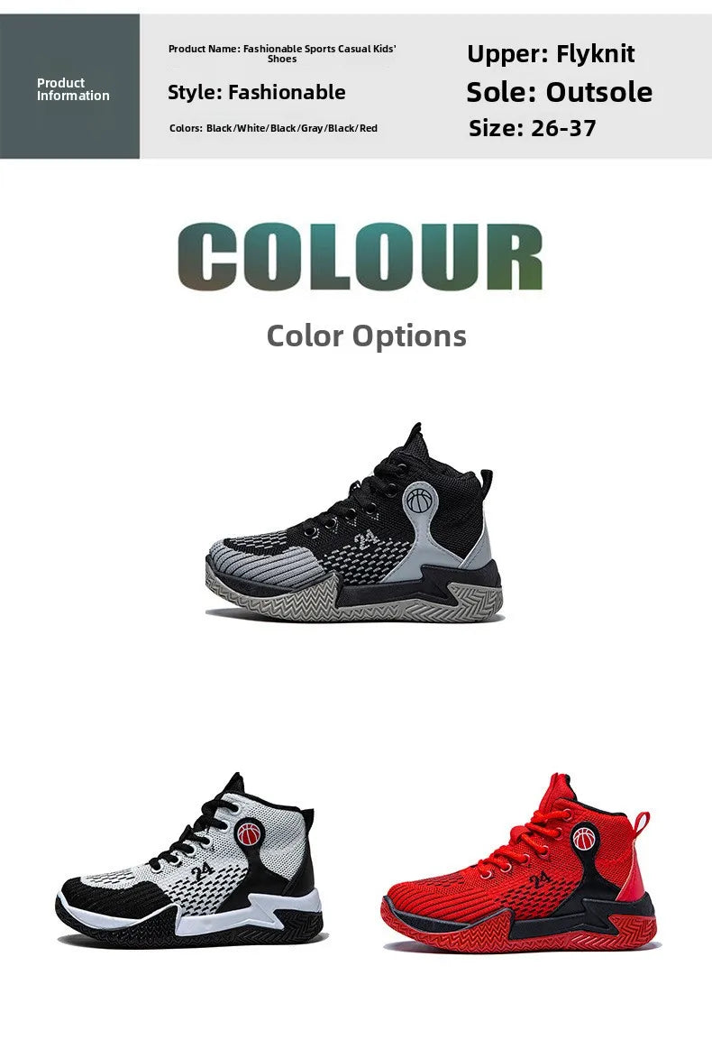 Large Size High Top Sports Shoes Men's Casual Breathable Comfortable Thick Bottom Basketball Shoes Running Shoes