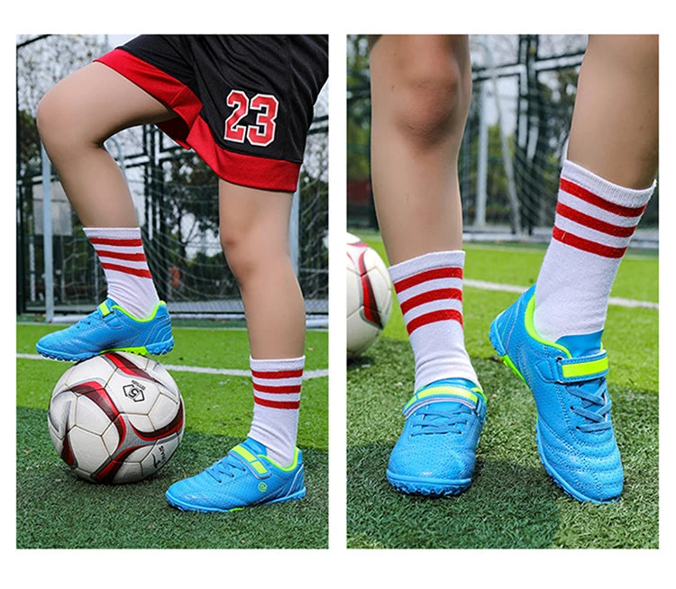 Buty piłkarskie dla chłopców, niskie, letnie, oddychające, sportowe, treningowe, na świeżym powietrzu, młodzieżowe, do gry na sztucznej murawie