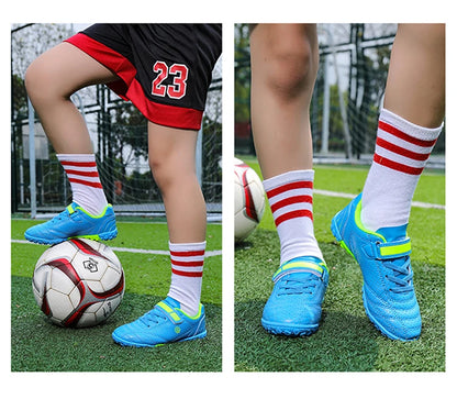 Buty piłkarskie dla chłopców, niskie, letnie, oddychające, sportowe, treningowe, na świeżym powietrzu, młodzieżowe, do gry na sztucznej murawie