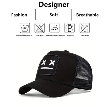 Unisex XX vezeni bejzbolski kape s mrežicom, podesive ležerne kape, proljetne i ljetne kape za vanjsku upotrebu s UV-zaštitom