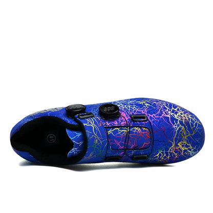 New Cycling Shoes Men's Self-locking Racing Road Cycling Sports Shoes Lockless Training Shoes Women's SPD Cleats Cycling Shoes