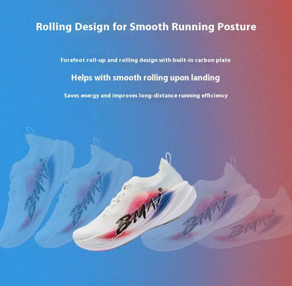 BMAI 21km Marathon Carbon Plate Running Shoes for Men Luxury Man Trainers Cushion Casual Sneakers Breathable Men's Sports Shoe