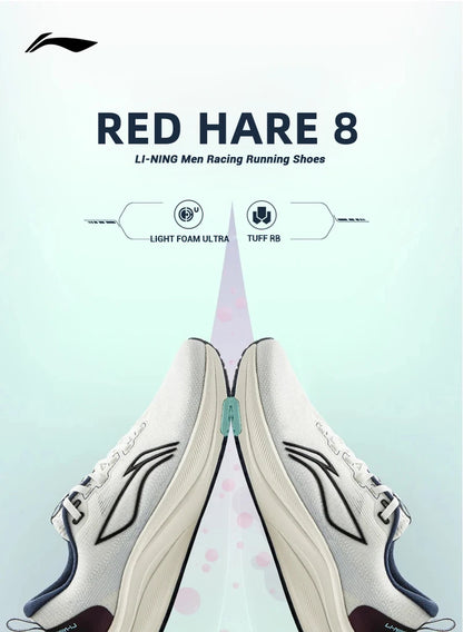 Pantofi de alergare pentru bărbați Li-Ning RED HARE 8, pentru curse, LIGHT FOAM ULTRA, reflectorizanți, cu amortizare și stabilitate, sneakers ușori LiNing ARPV001