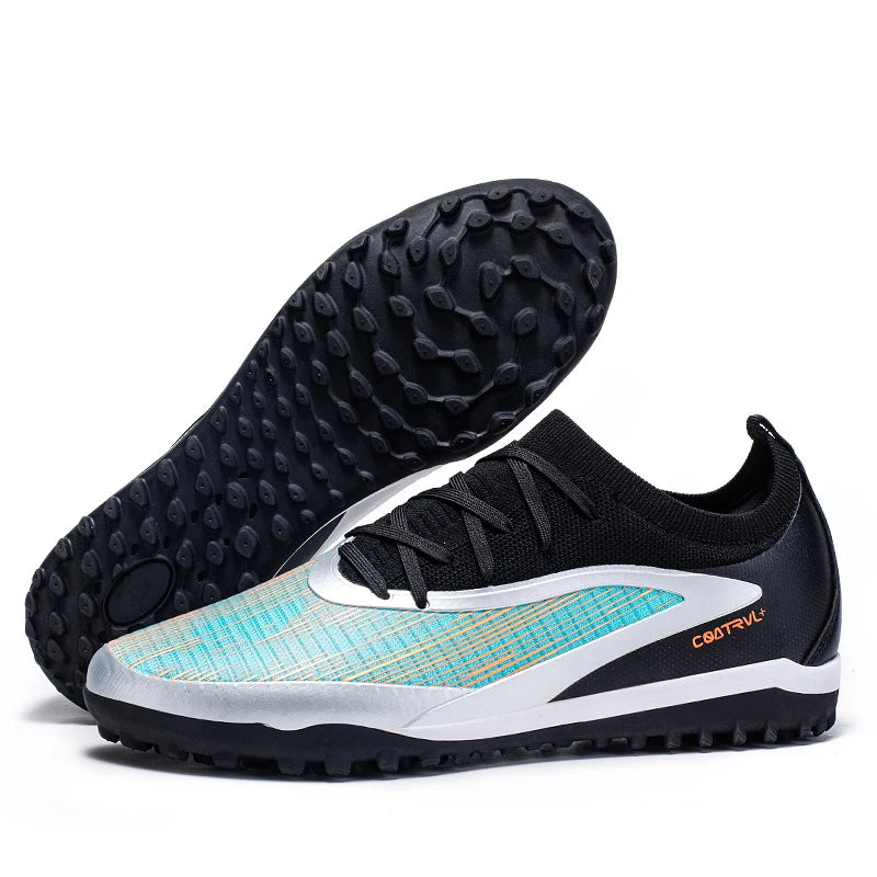 New Men Soccer Shoes Professional Society Turf Training Football Field Boots Non-Slip TF/FG Indoor Football Shoes 32-45